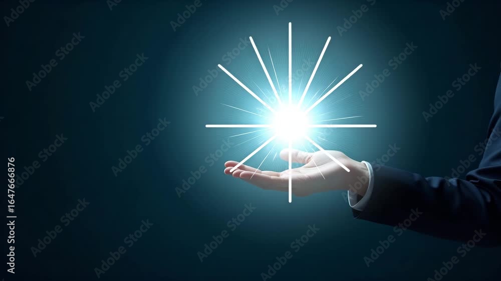 Aufkleber flat hand using holographic device to showcase nonprofit evaluation strategies - impact measurement 