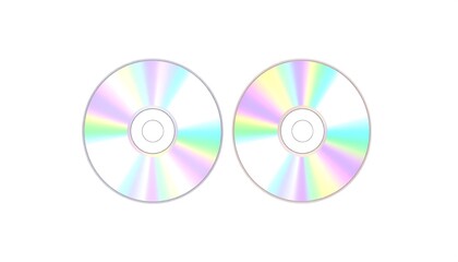 Two colorful CDs