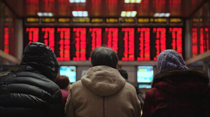 The stock market hums with relentless energy: traders shout over clattering keyboards, screens flash with fluctuating numbers, and graphs zigzag like lightning bolts across monitors