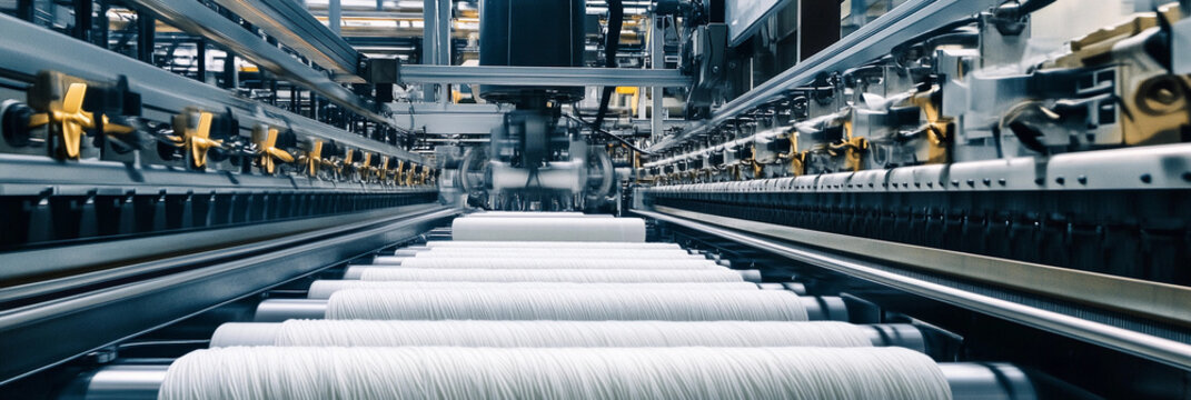 Large machine processing threads in a modern facility Generative AI