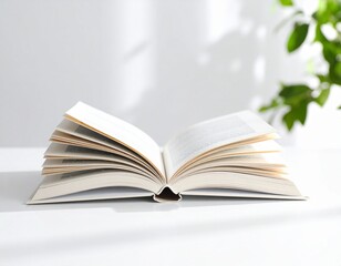 Obraz premium open book with flower