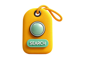 Simple Search Icon on Isolated Transparent Background for Visual Use