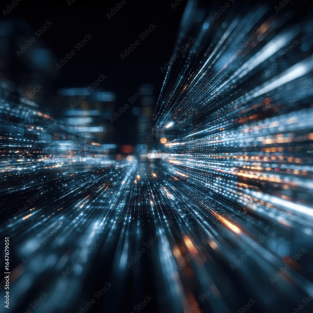 Poster abstract technology big data background concept digital data flow motion transfer and storage of dat