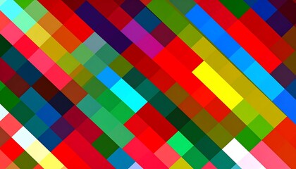 Abstract geometric pattern of diagonal colored squares
