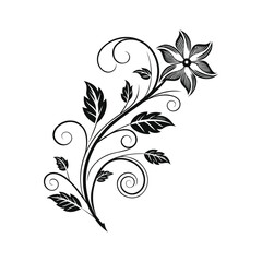 Elegant Floral Swirl Design