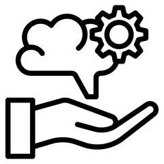 Creative mind icon vector illustration