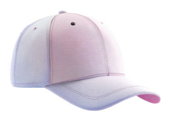 Stylish pink and white cap fashion apparel casual isolated on transparent background