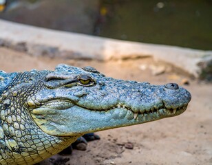 Close-up of a crocodile's head (5)