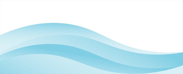 Abstract blue waves background, minimal waves design concept.