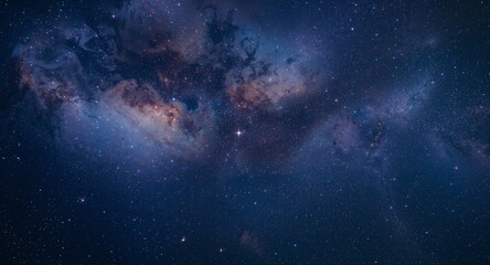 Milky Way cloud effect in cosmic abstract art painting styles