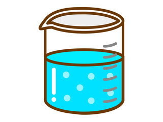 ビーカーのアイコンイラスト素材