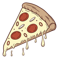 burger and fries vector illustration