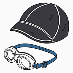 motorcycle helmet vector illustration