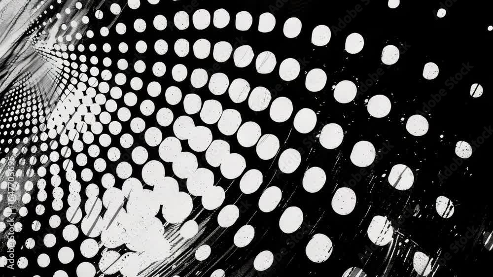 Aufkleber a close-up shot of a circular object in black and white, ideal for use in editorial or commercial co