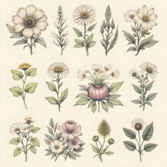 Vintage Botanical Collection