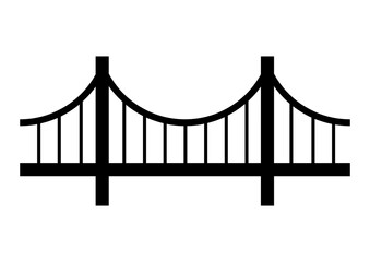 bridge over white background