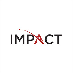Fototapeta premium Impact logo design vector template