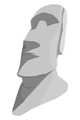 Moai vectors, icons, clipart graphics, and backgrounds.
Moai stone statue pop art vector image