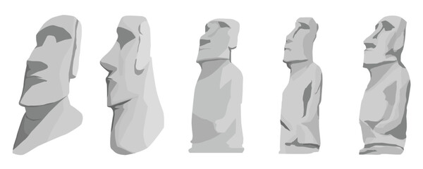 Moai vectors, icons, clipart graphics, and backgrounds.
Moai stone statue pop art vector image