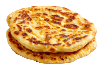 Delicious naan bread baking event kitchen food warm isolated on transparent background