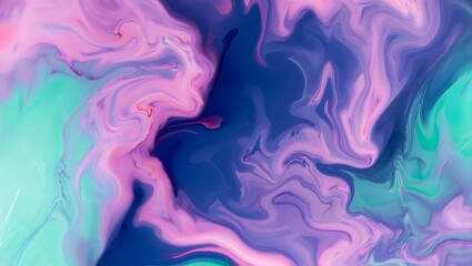 Abstract Purple Pink Fluid Art