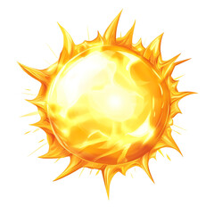 Bright Cartoon Sun