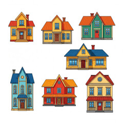 set of houses