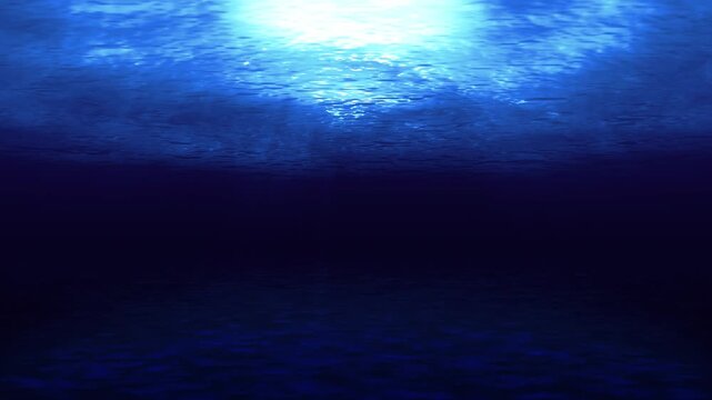 光が差し込む海底の動画