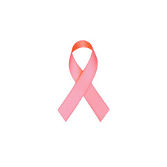 Pink ribbon symbolizes awareness and support for various causes, particularly breast cancer awareness. This features simple, elegant pink ribbon transparency background, conveying message of hope