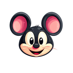 Cute Cartoon Mouse Icon
