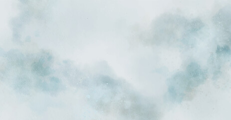 Abstract watercolor art background template. blue and turquoise watercolor backdrop empty space for text, banner, presentation or product display graphic design