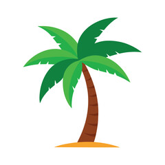 Palm Tree Icon for Tropical Nature