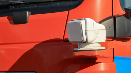 Emergency Spotlight Box on Truck Front