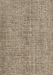 Close-up view of a woven natural fabric