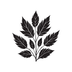 autumn leaves vector silhouette clip art logo design illustration