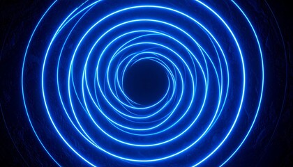 Abstract neon circle design