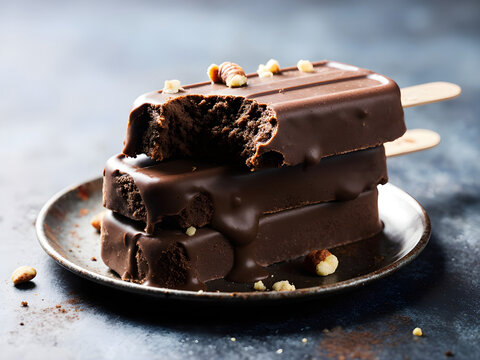 Dessert Eispop &ndash; Schokolade und Minze in Perfektion