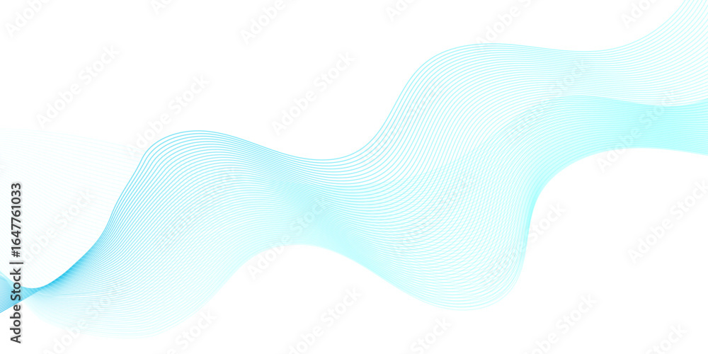 Poster vector wave digital blue gradient blend futuristic technology flow tech transparent line stripe ener