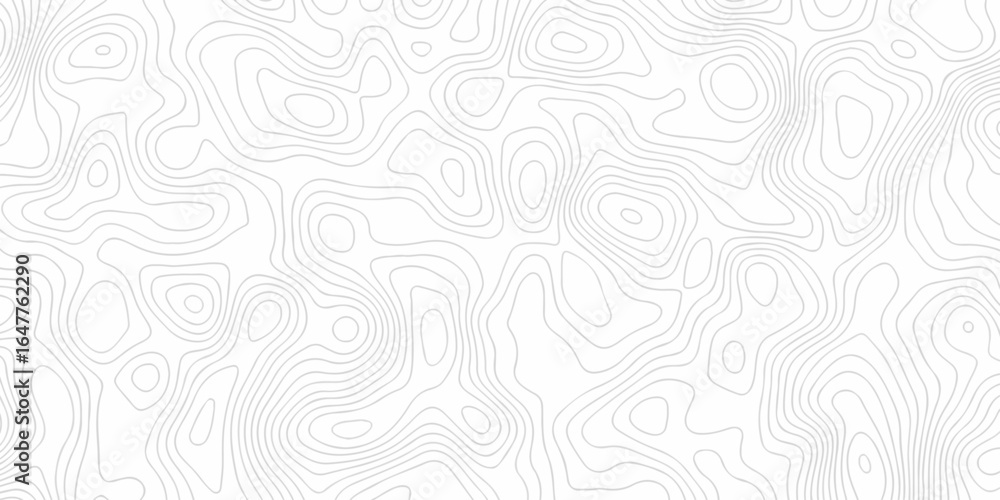 Poster abstract vector lines topographic contour lines grid map seamless pattern. geographic mountain relie