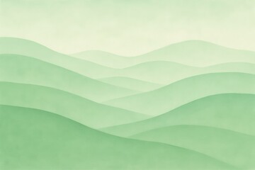 Obraz premium Soft Green Gradient Hills Landscape Abstract Background calm color
