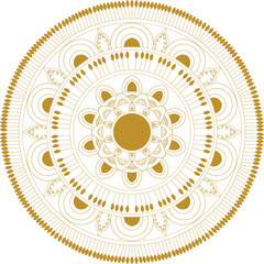 colur mandala design are template