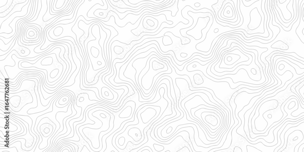 Poster abstract vector lines topographic contour lines grid map seamless pattern. geographic mountain relie