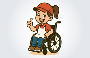 Happy School Kids Mascot Cartoon Vector Template