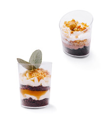 Delicious dessert cups showcasing layers of sweetness and texture