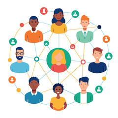 social network concept