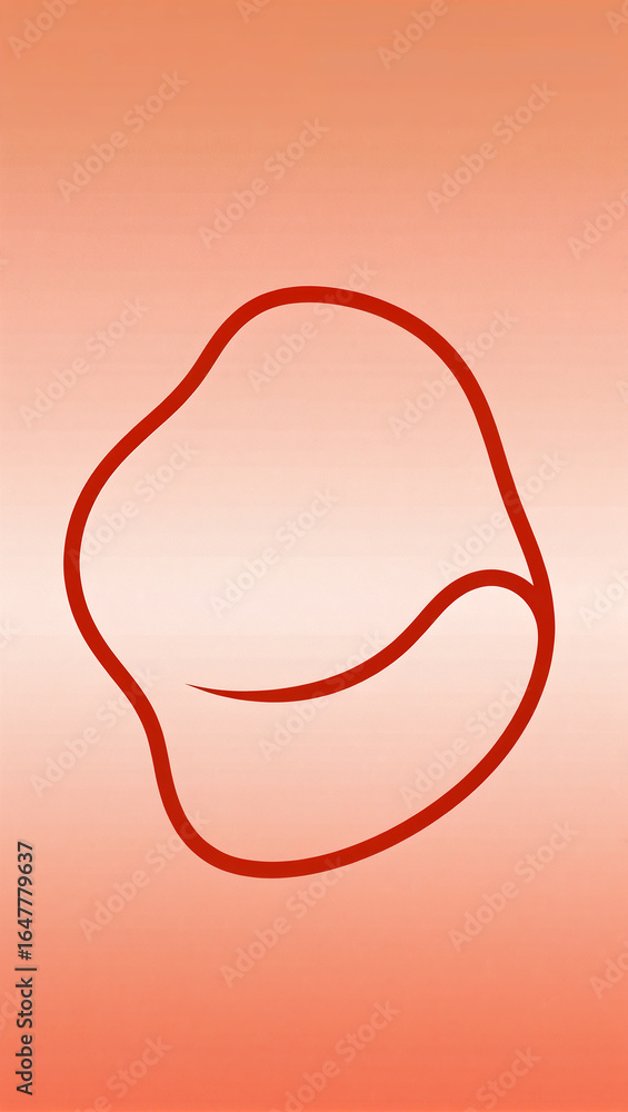 Poster abstract curves create a harmonious blend of shapes and colors in art