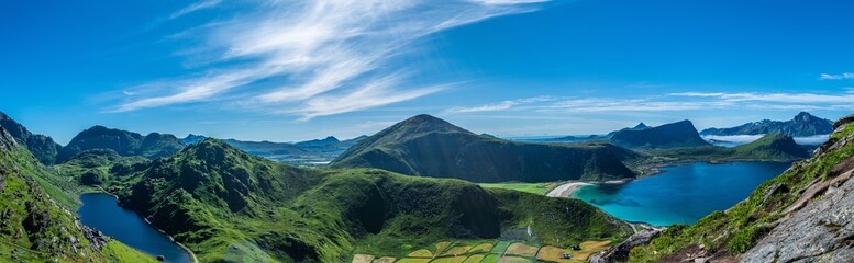 Haukland e Uttakleiv Beach: due splendide spiagge caraibiche alle Isole Lofoten, nella contea di...