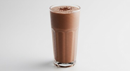 Smoothie chocolat onctueux eclair� lumi�re douce. AI Generated