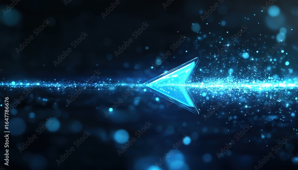 Fototapete uninterrupted movement of cursor arrow: repeatedly navigating with cursor arrow. cursor arrow in per