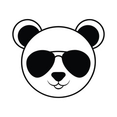 panda with sunglasses